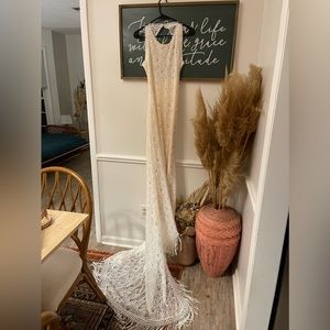 LULUS BOHO WEDDING DRESS / ONLY WORN ONCE / size medium